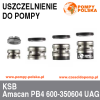 Uszczelnienie pompy KSB Amacan PB4 600-350/604 UAG1 -dolne
