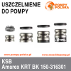 Uszczelnienie pompy KSB Amarex KRT BK 150-316/301 -dolne
